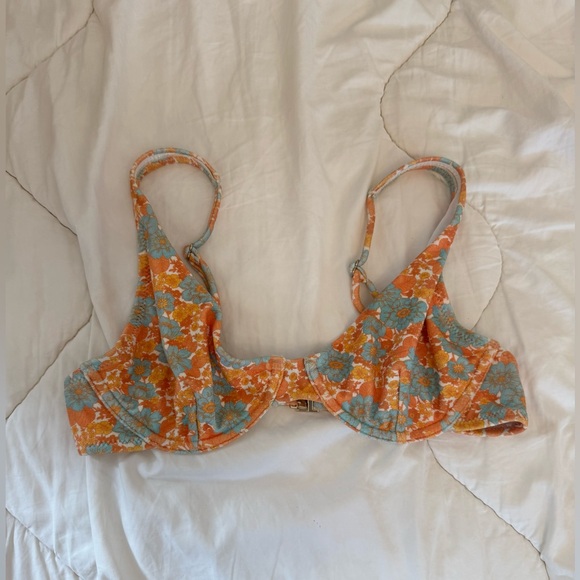 ASOS Rhythm bikini set in apricot floral - Picture 8 of 13